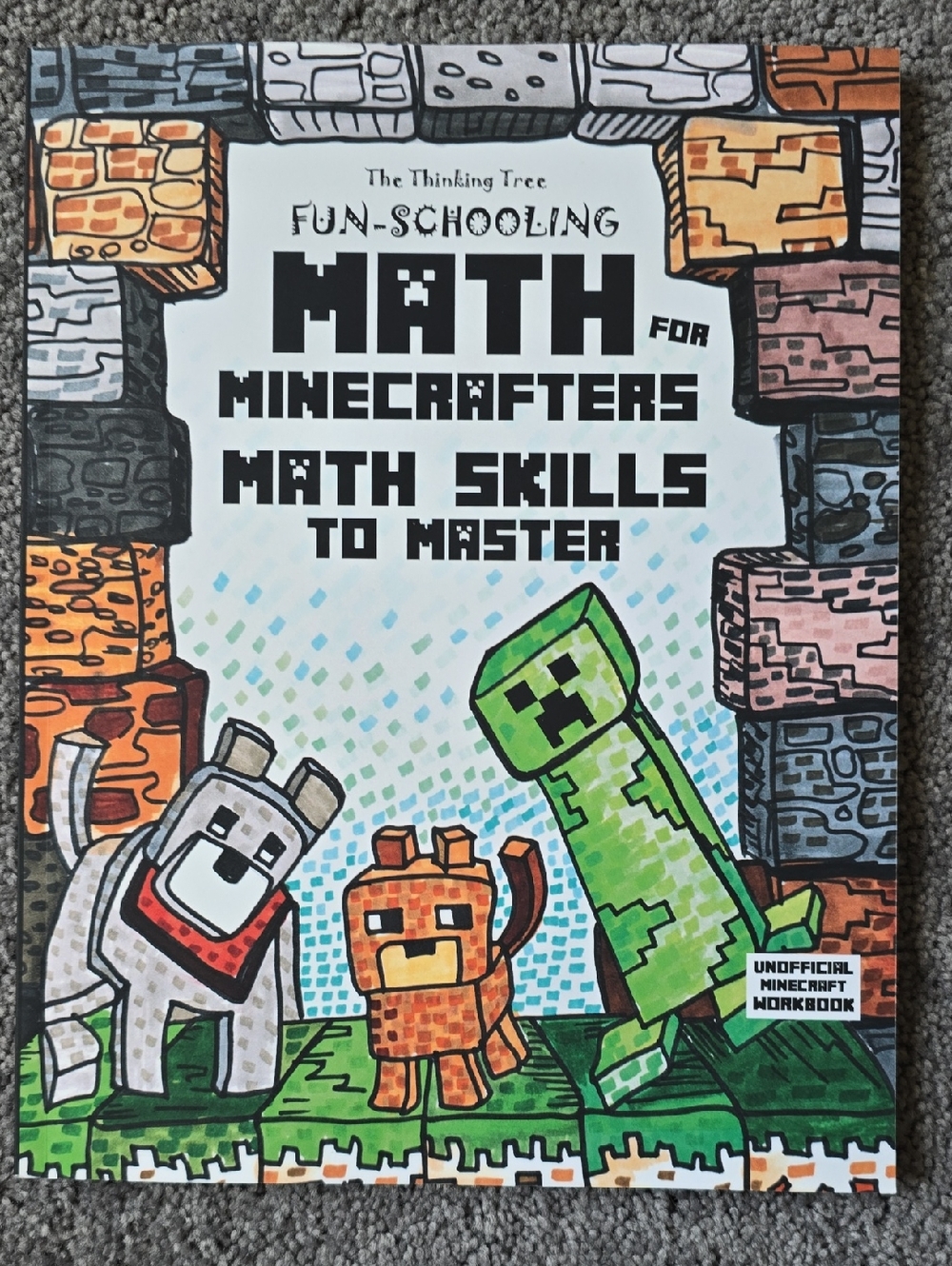 Fun-Schooling Math for Minecrafters Workbook - Green